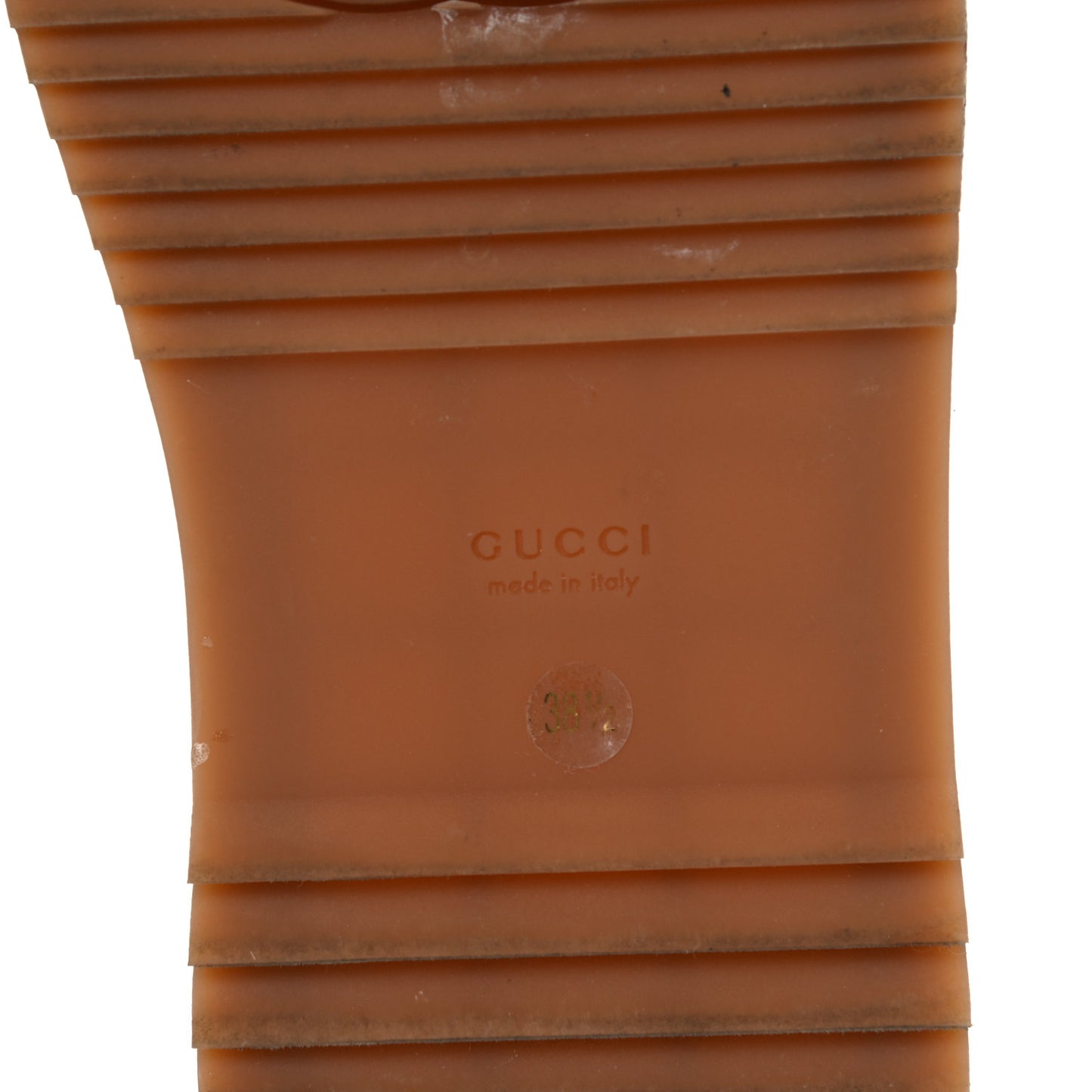 Canvas GG Monogram Angelina Platform Slide Sandals 38.5 Beige Ruggine