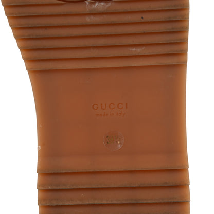 Gucci Canvas GG Monogram Angelina Platform Slide Sandals 38.5 Beige Ruggine 6 of 9