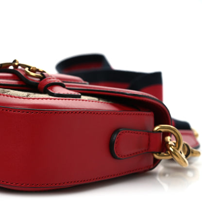 Gucci Monogram Ruinart Calfskin Small Lady Web Shoulder Bag Beige Ebony Hibiscus Red 10 of 10