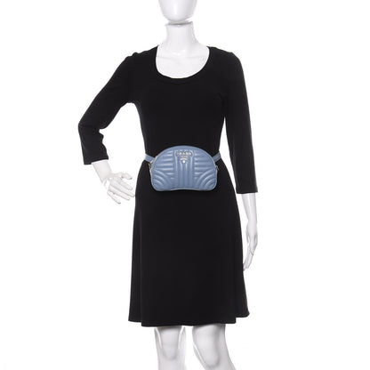 Prada Soft Calfskin Impunture Diagramme Belt Bag Astrale 2 2 of 10