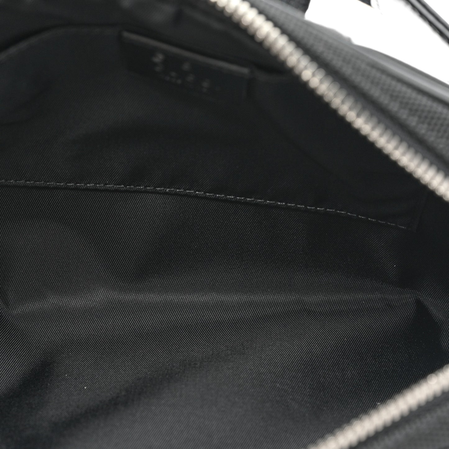 Canvas Web Slim Belt Bag Black