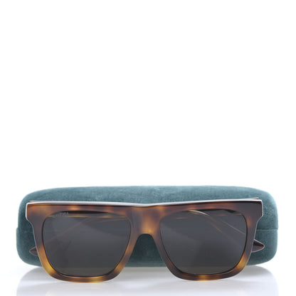 Gucci Square Frame Star Sunglasses GG 0347S Tortoise 8 of 8