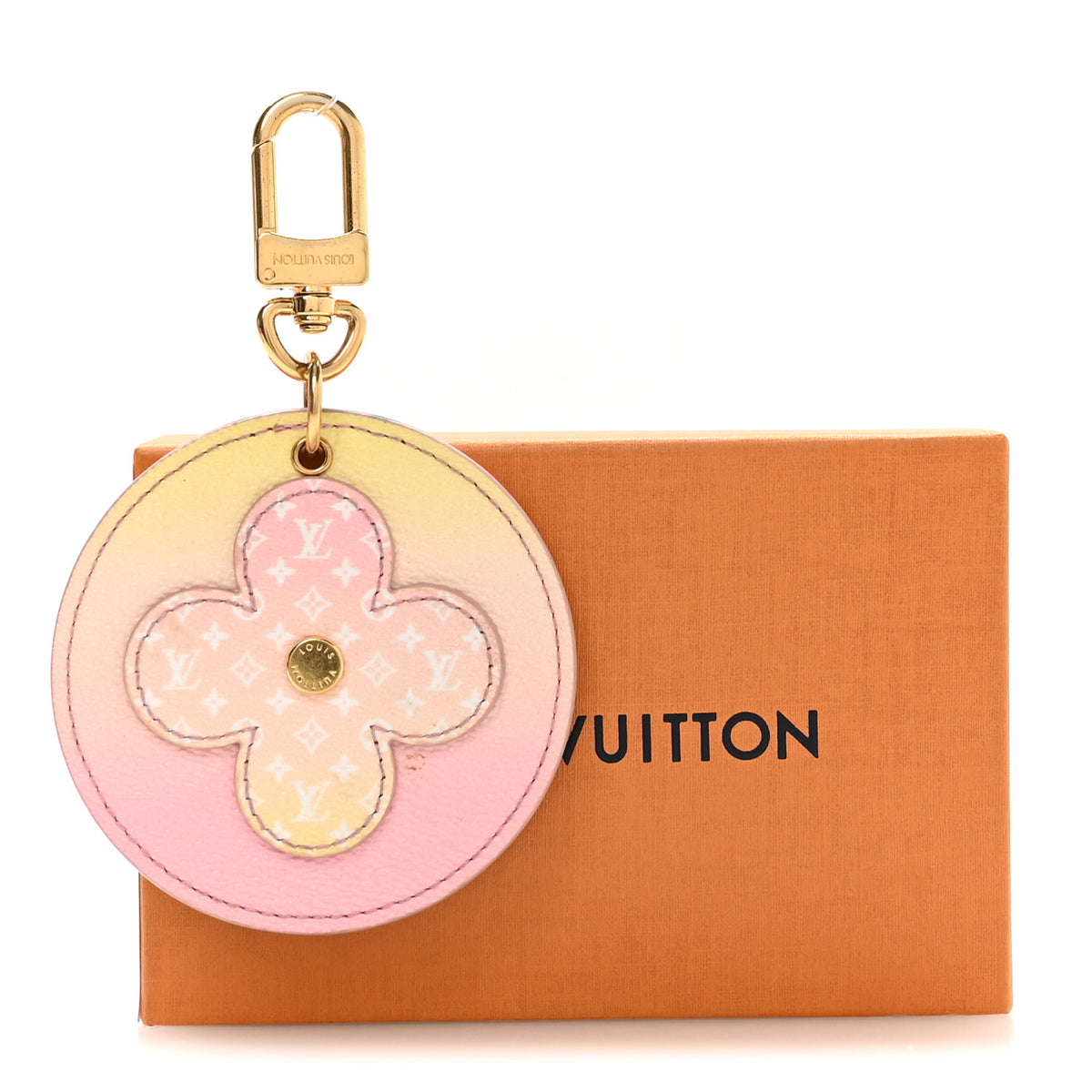 Louis Vuitton Monogram By The Pool Illustre Bag Charm Key Holder Light Pink 5 of 5