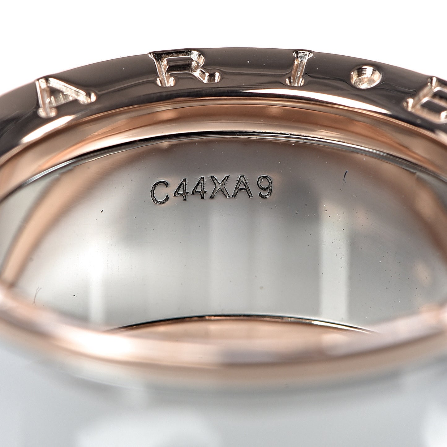 Stainless Steel 18K Rose Gold Anish Kapoor B.Zero1 Ring 58 8.25