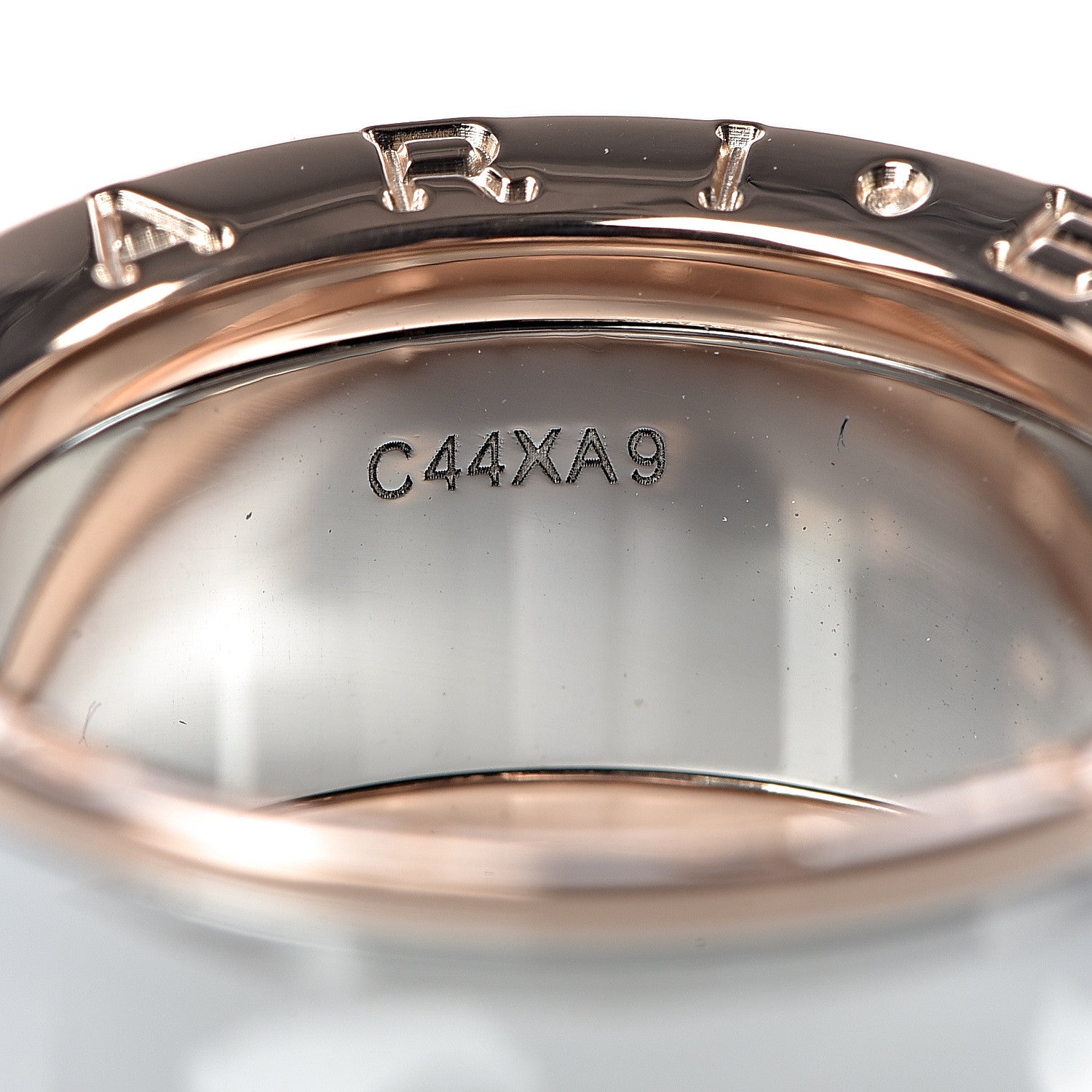 Bulgari Stainless Steel 18K Rose Gold Anish Kapoor B.Zero1 Ring 58 8.25 4 of 6