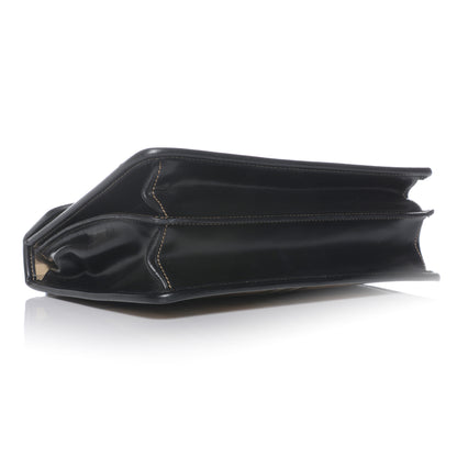 Burberry Haymarket Check Calfskin Briefcase Black 4 of 8