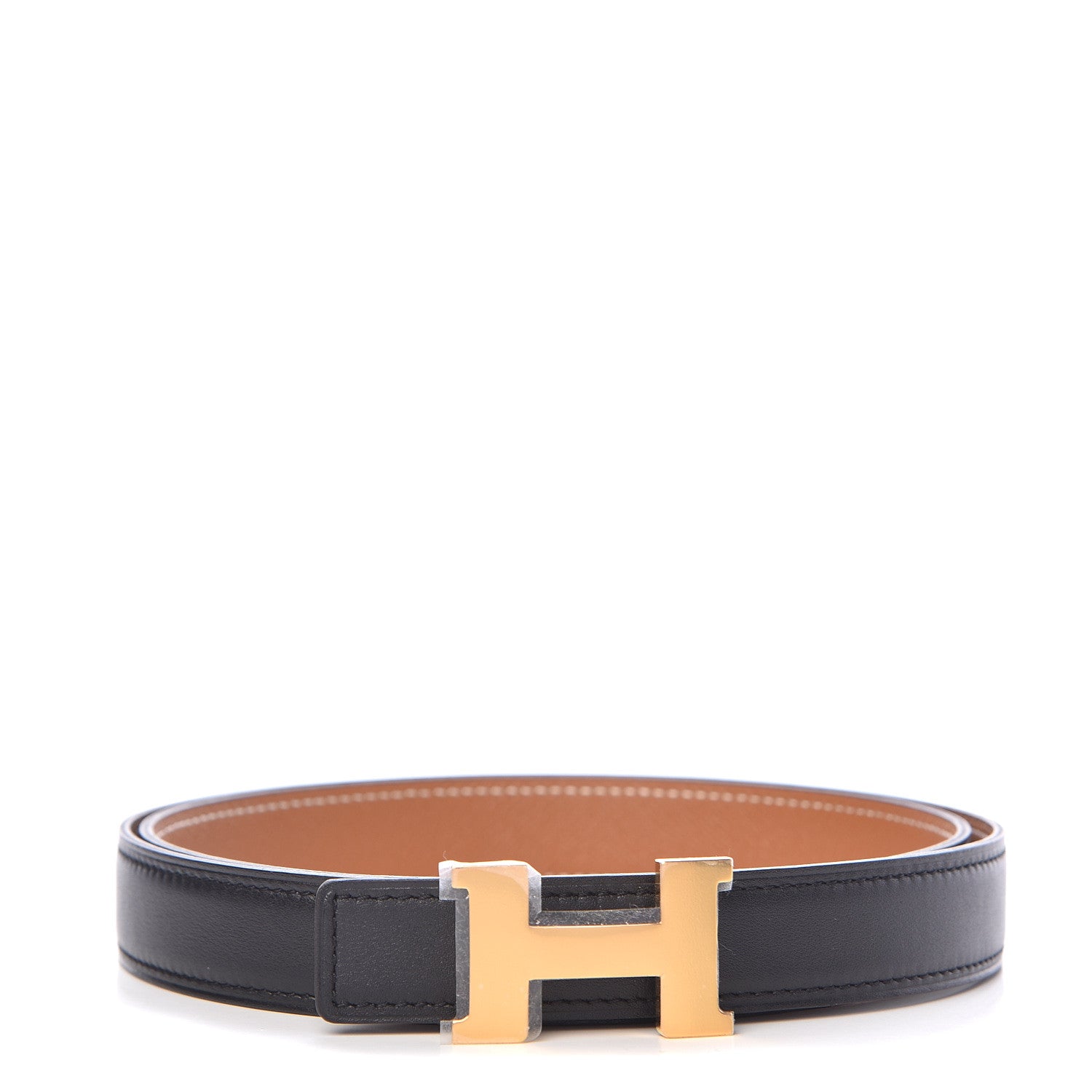 Hermes Swift Epsom 24mm Mini Constance H Belt 90 Black Gold 1 of 7