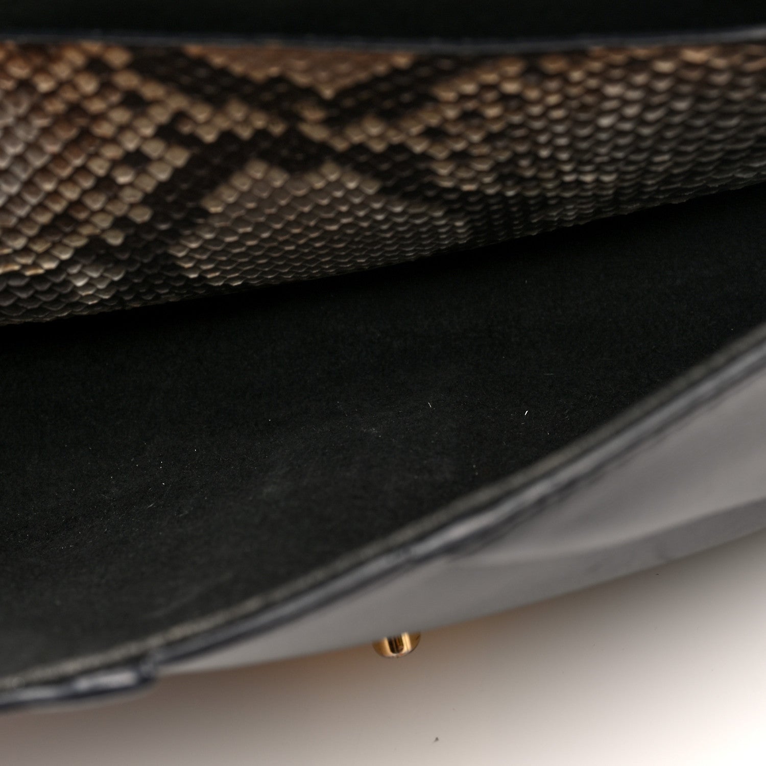 Louis Vuitton Snakeskin Calfskin Love Note Black 5 of 9