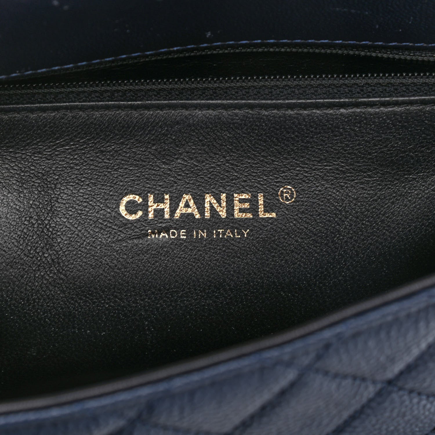 Chanel Caviar Quilted Small CC Filigree Flap Navy Black 6 of 11