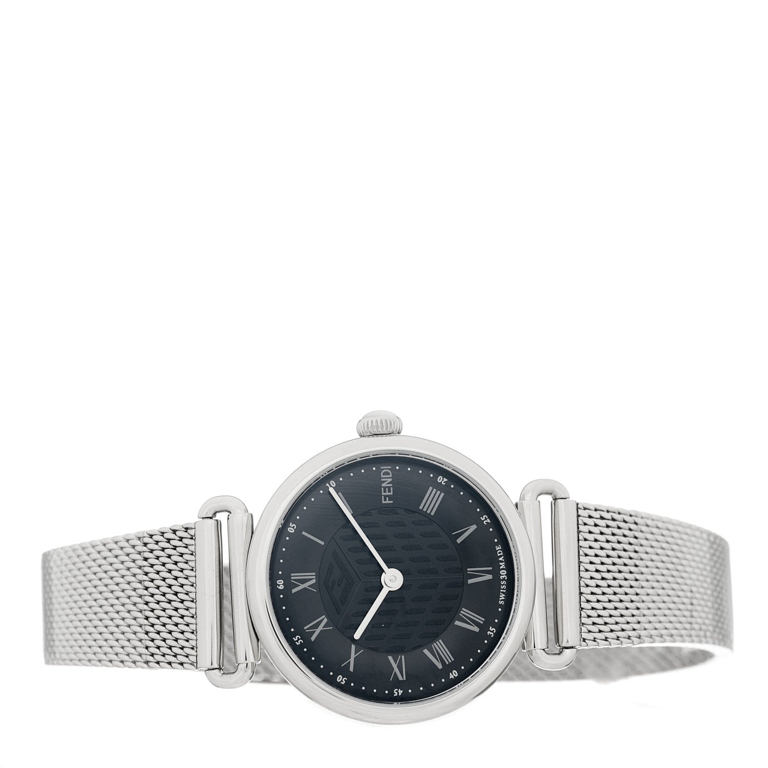 Fendi Stainless Steel 29mm Palazzo Quartz Watch Black 2 of 5