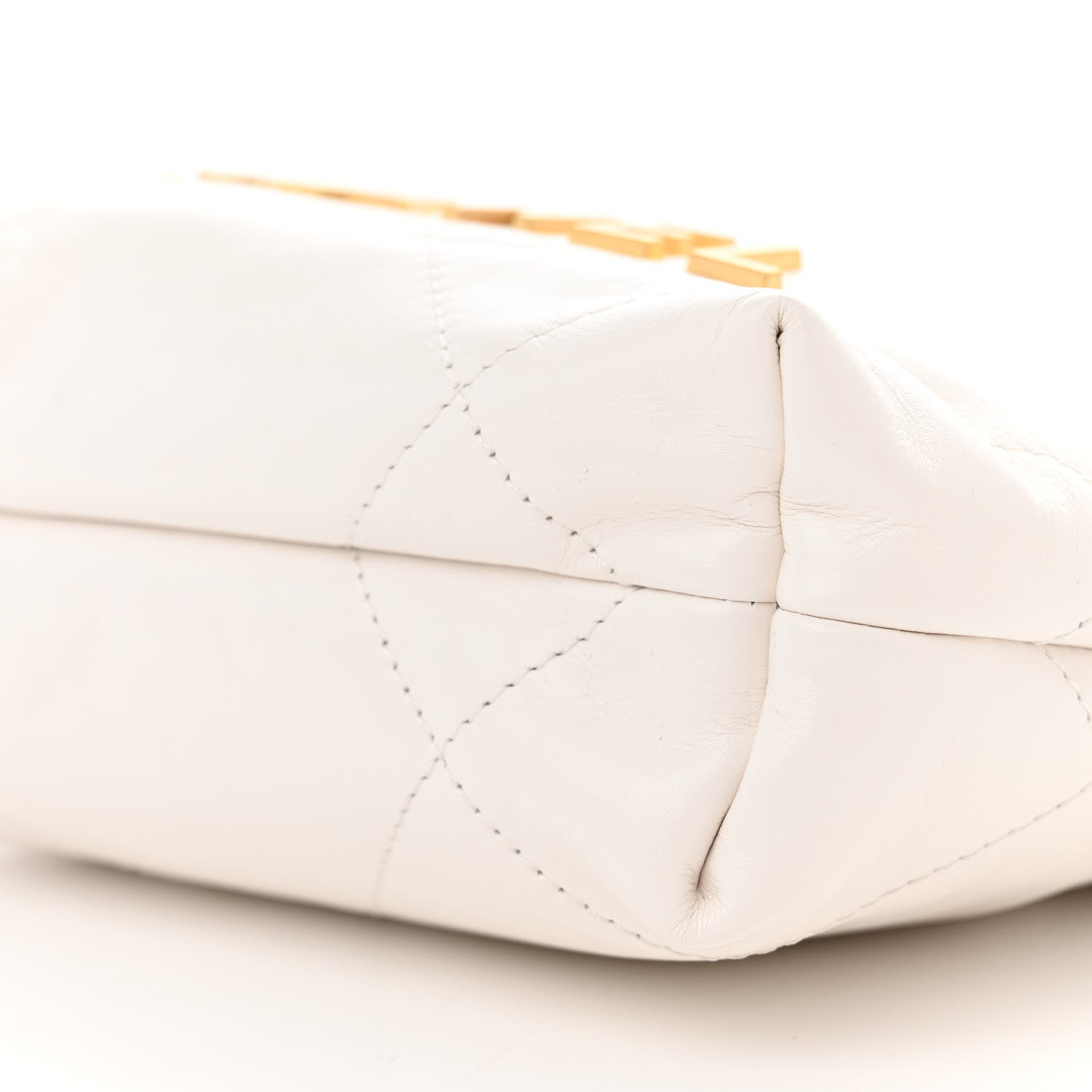 Chanel Shiny Calfskin Quilted Mini Chanel 22 White 10 of 11