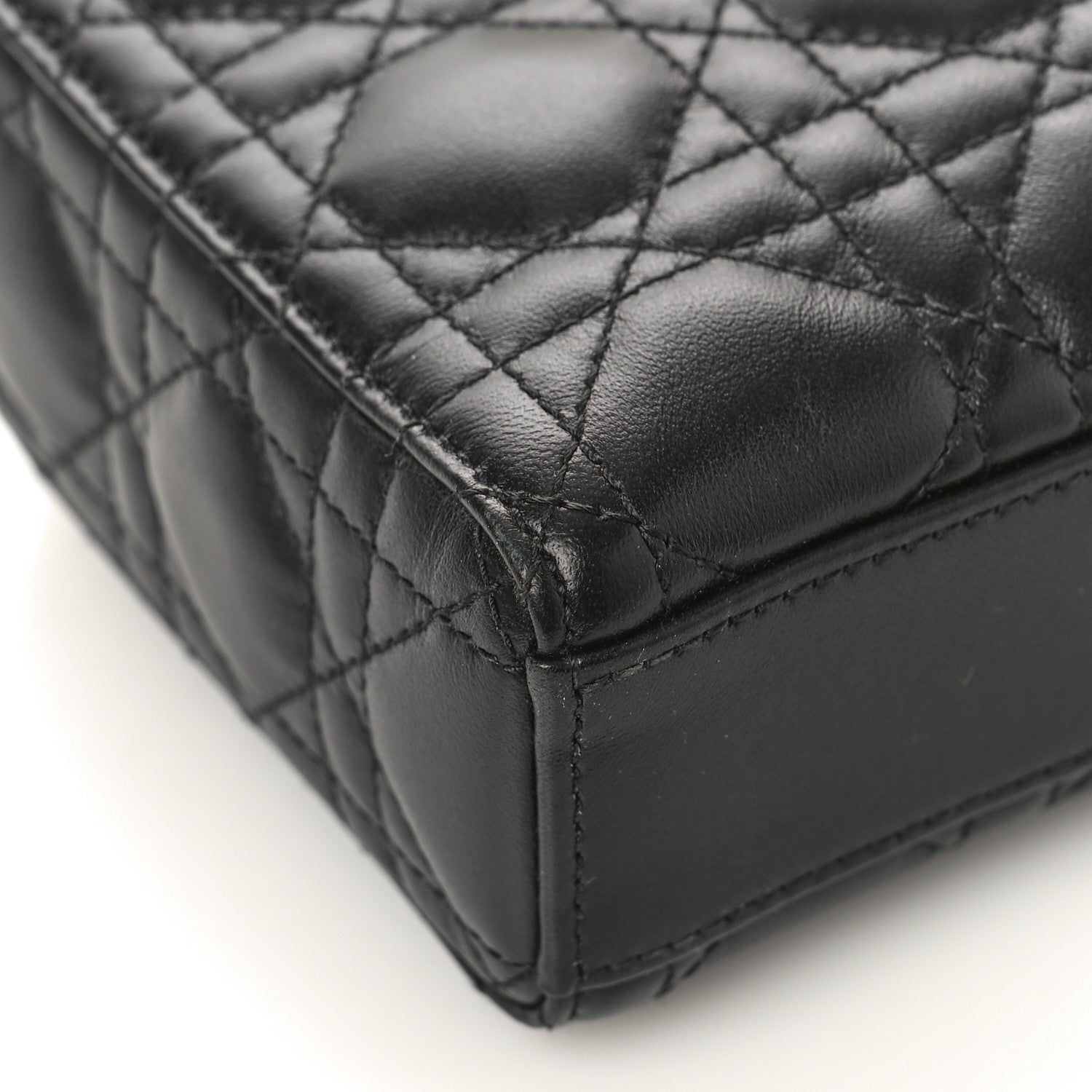 Christian Dior Lambskin Cannage Small Lady D-Joy Black 7 of 8