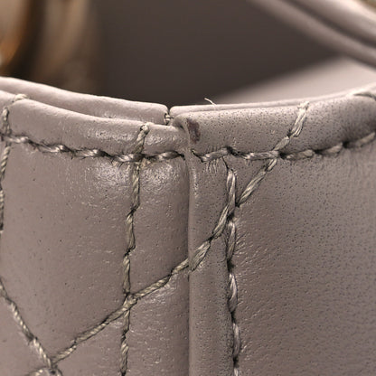 Christian Dior Lambskin Cannage Small My ABCDior Lady Dior Taupe 13 of 15