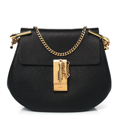 Chloe Grained Lambskin Mini Drew Shoulder Bag Black 1 of 4