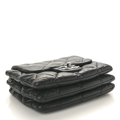 Chanel Lambskin Quilted Chanel 3 Small Accordion Flap Black 4 of 10