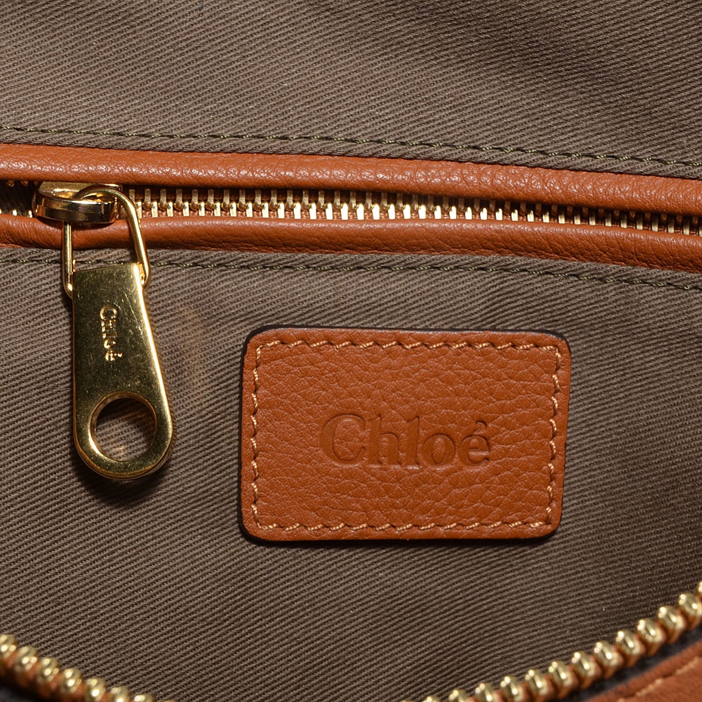 Calfskin Large Marcie Satchel Tan