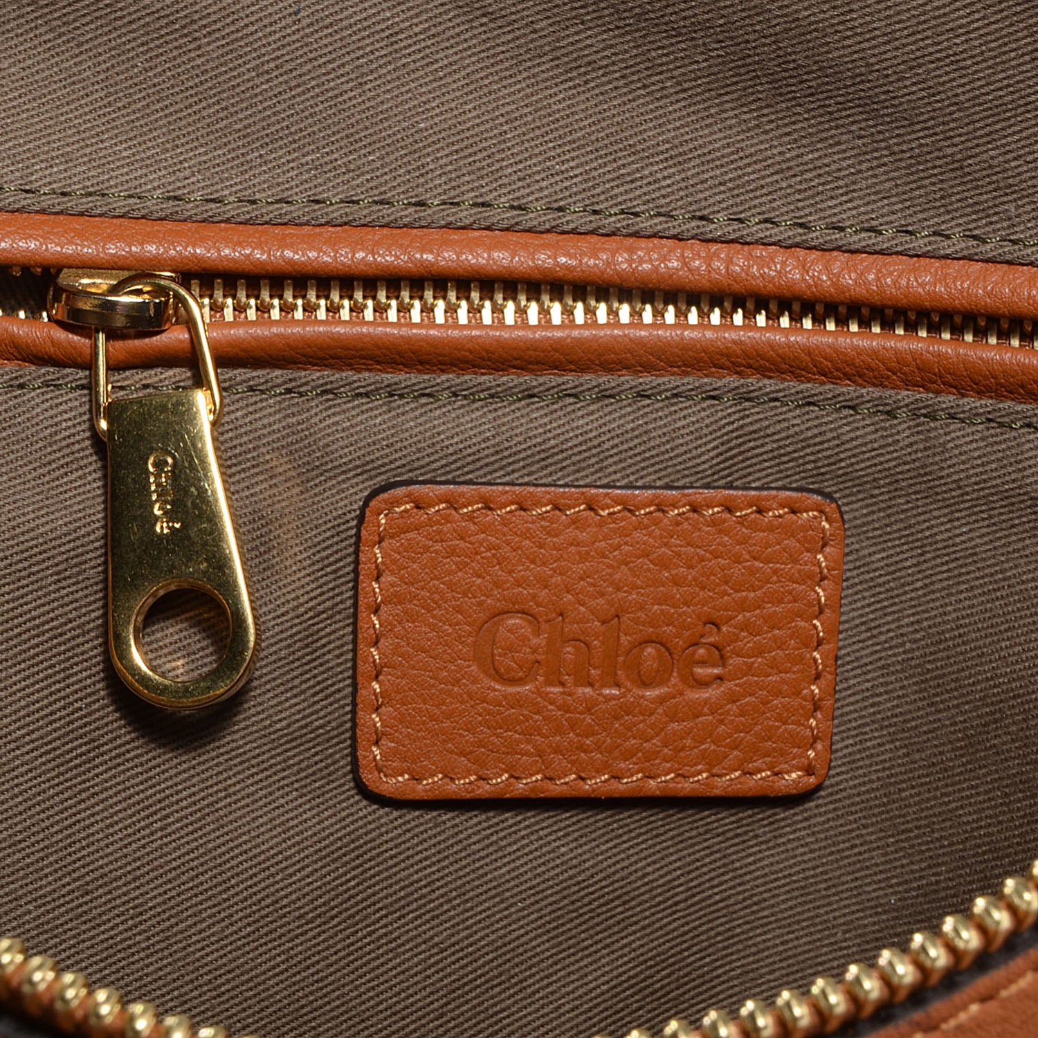 Chloe Calfskin Large Marcie Satchel Tan 6 of 10