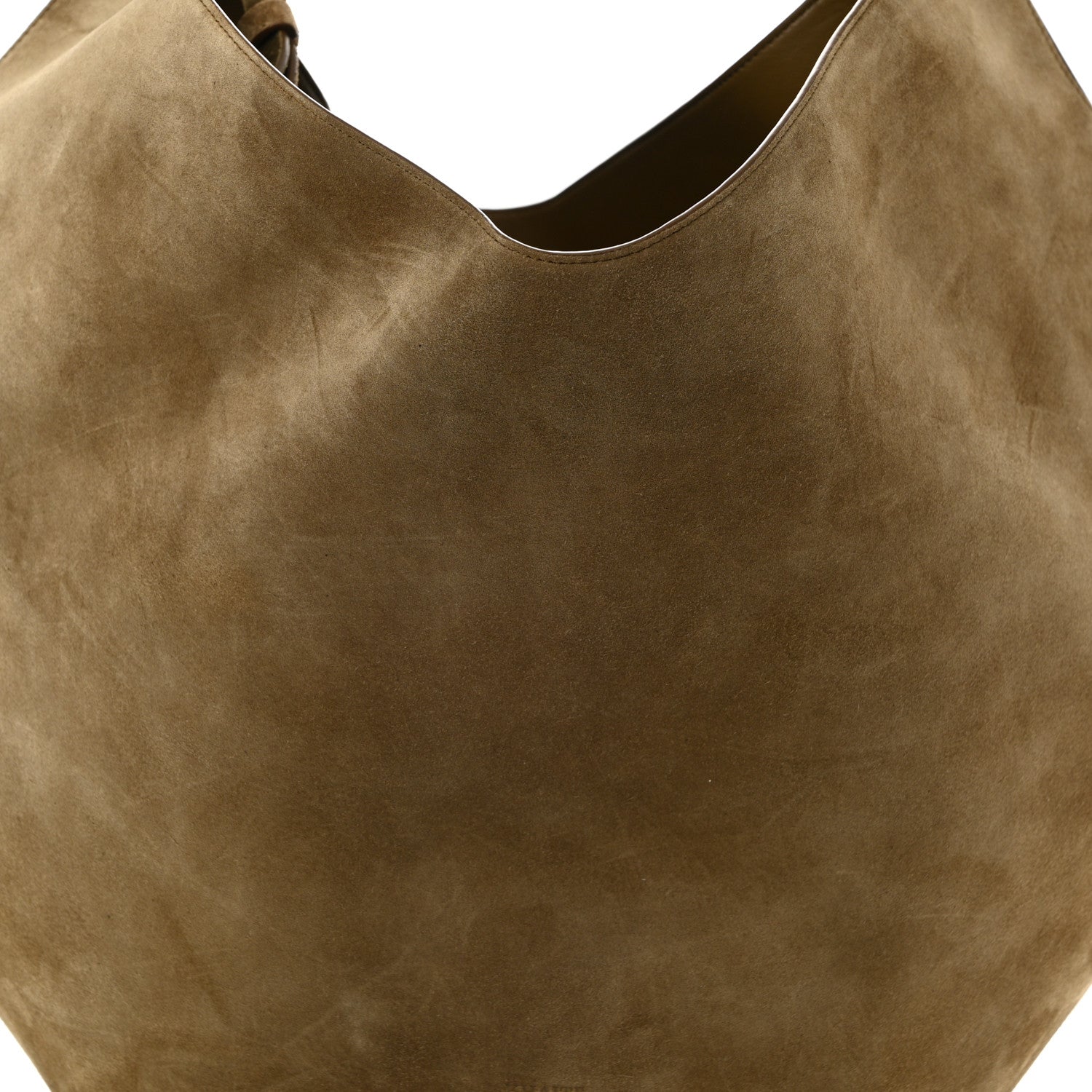 Khaite Suede Calfskin Medium Lotus Tote Mud 8 of 10
