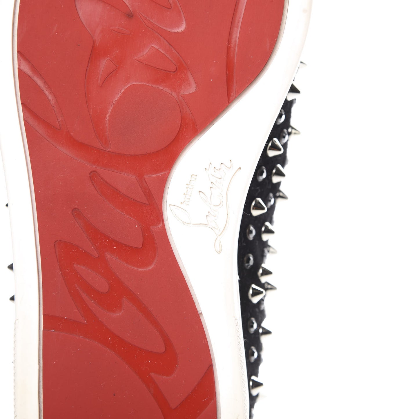 Velvet Spikes Womens Roller Boat Flat 38 Black