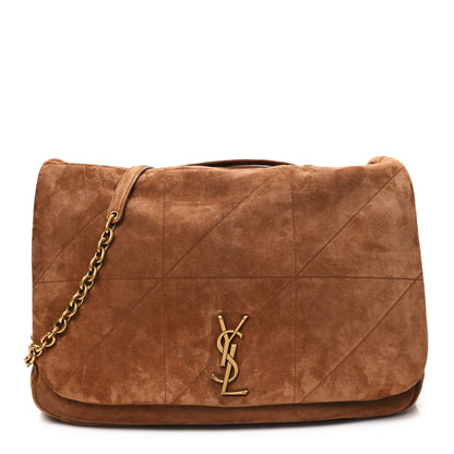 Saint Laurent Suede Matelasse Monogram Large Jamie 4.3 Snuff 1 of 11