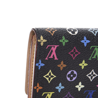 Louis Vuitton Monogram Multicolor Sarah Wallet Black 9 of 11