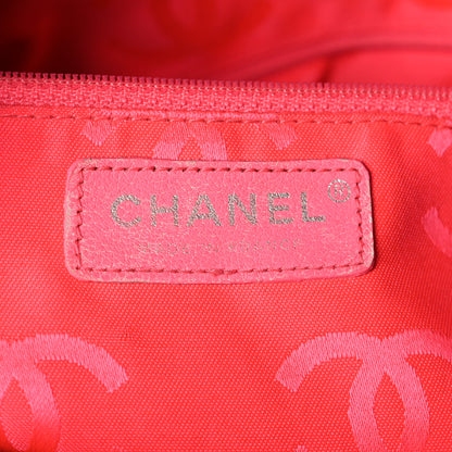 Chanel Calfskin Quilted Large Cambon Flap Black White 5 of 12