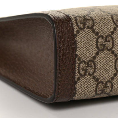 Gucci GG Supreme Monogram Web Ophidia Pouch Brown 15 of 20