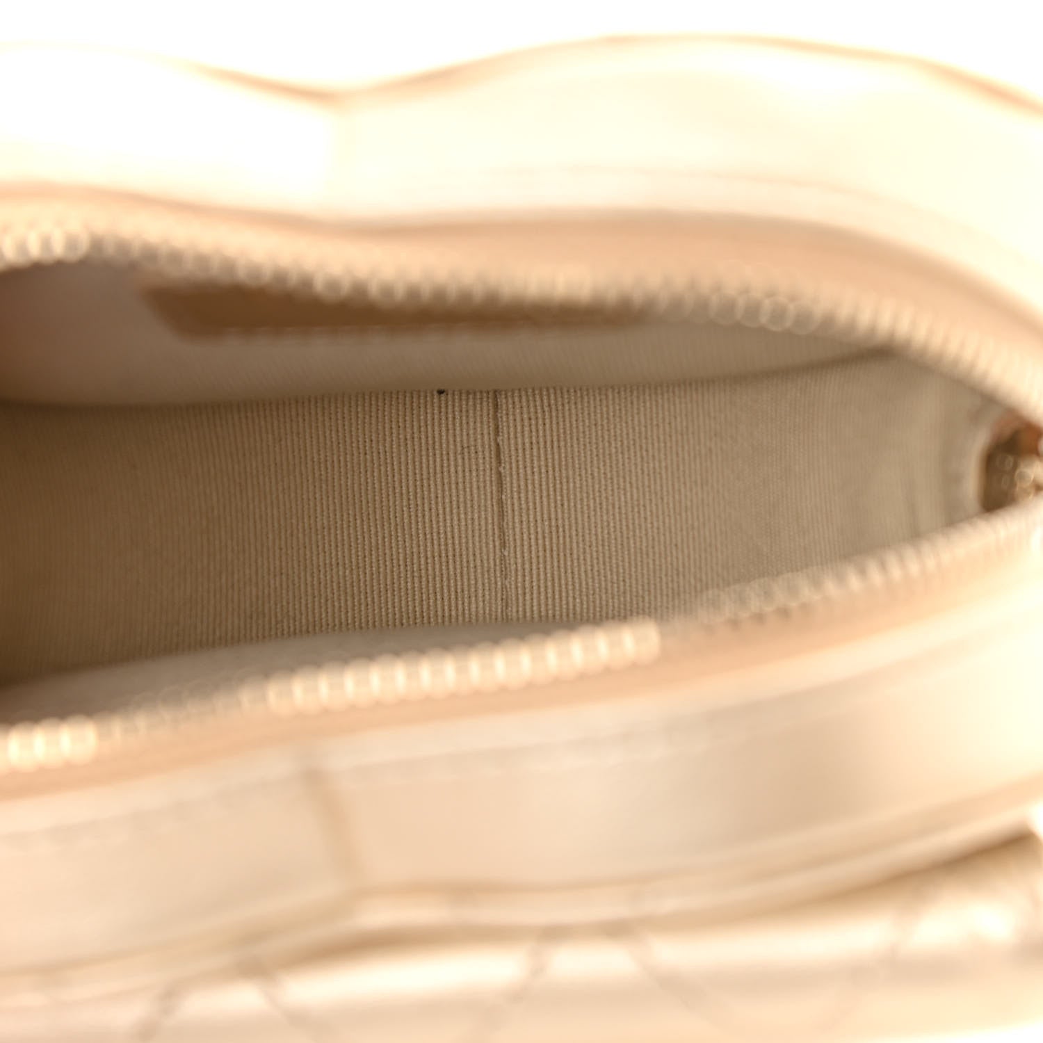 Chanel Metallic Lambskin Quilted CC In Love Heart Waist Belt Bag With Chain Gold 7 of 11