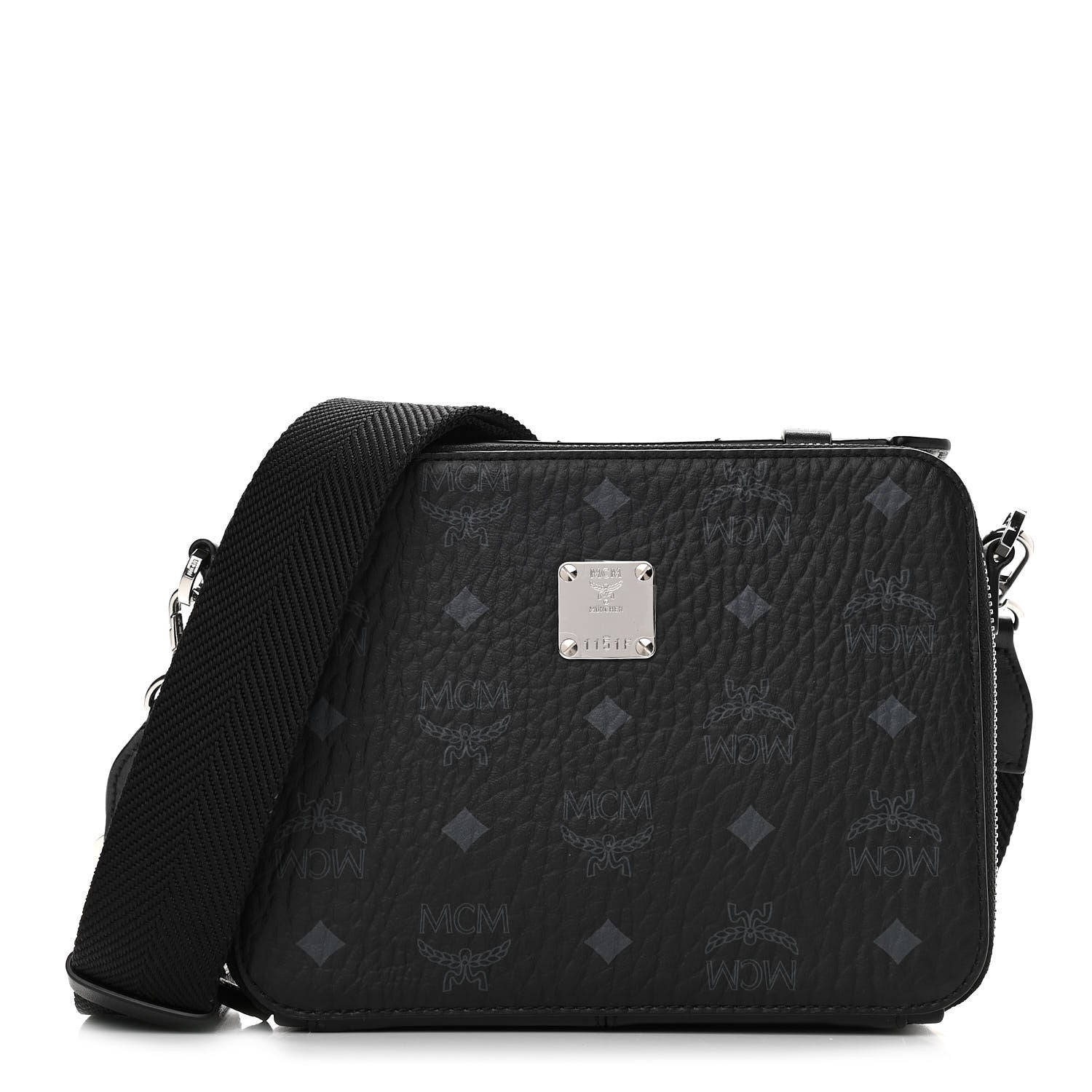 MCM Visetos Small Klassik Box Bag Black 1 of 10