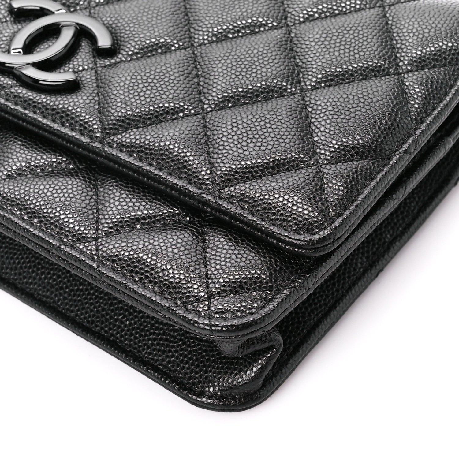 Chanel Caviar Quilted My Everything Wallet On Chain WOC Black 11 of 12