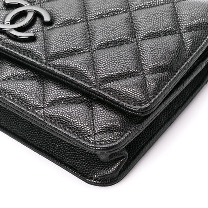 Chanel Caviar Quilted My Everything Wallet On Chain WOC Black 11 of 12