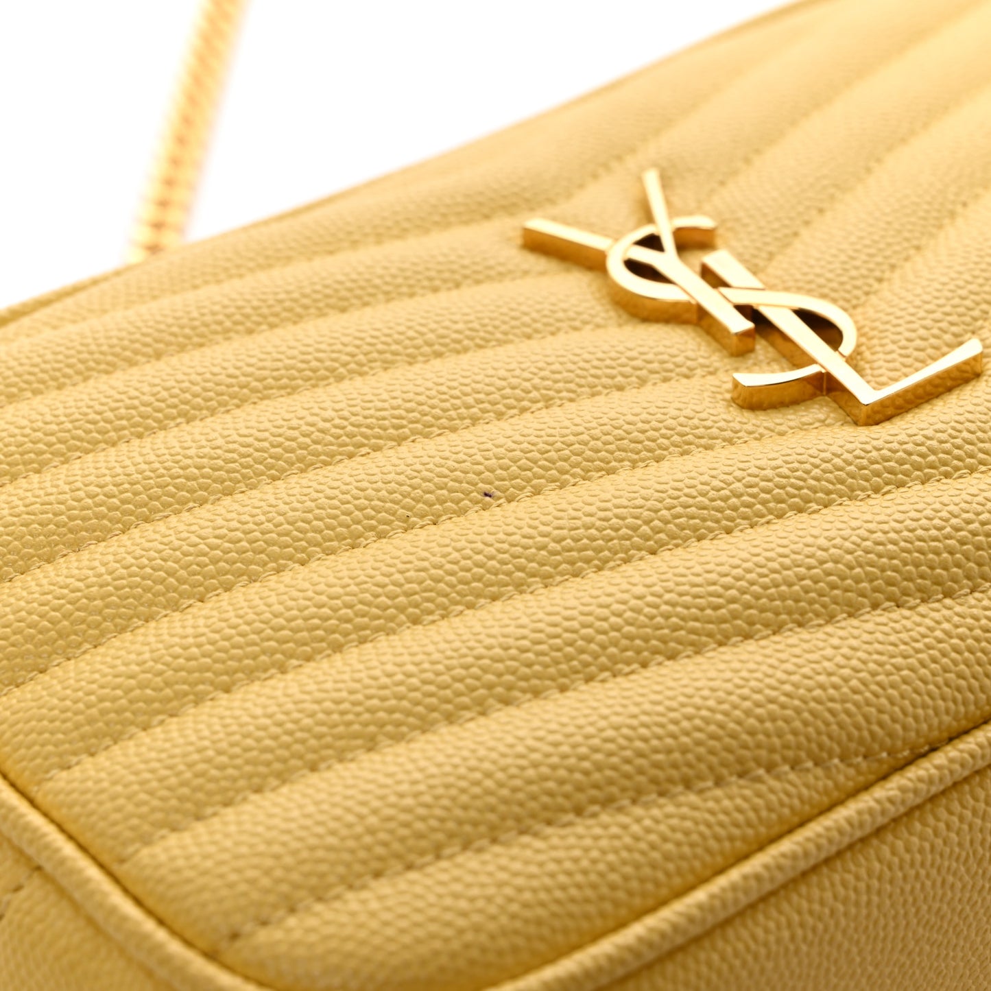 Grain De Poudre Matelasse Monogram Mini Lou Camera Bag Light Chartreuse