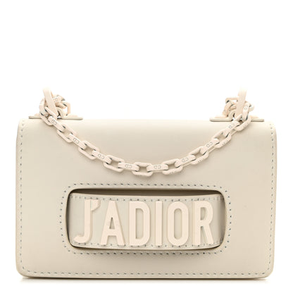 Christian Dior Ultra Matte Calfskin Mini J'Adior Chain Flap Bag White 1 of 10