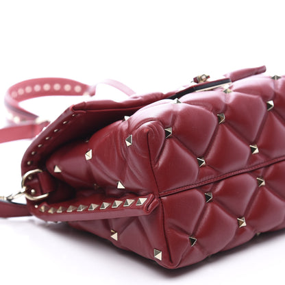Valentino Garavani Nappa Medium Candystud Top Handle Bag Rosso Valentino 6 of 8