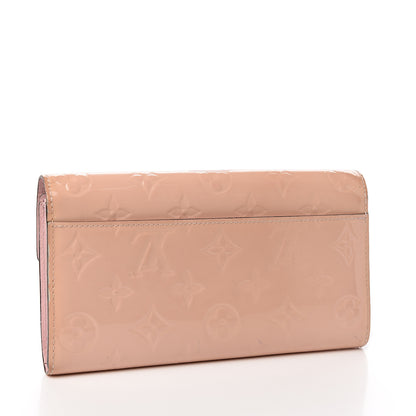 Louis Vuitton Vernis Sarah Wallet NM Rose Ballerine 2 of 8