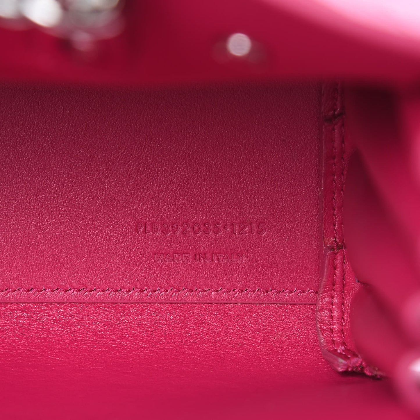Grained Calfskin Nano Sac De Jour Fuchsia
