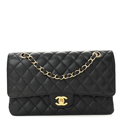 Chanel Caviar Quilted Medium Double Flap Black 1 of 10