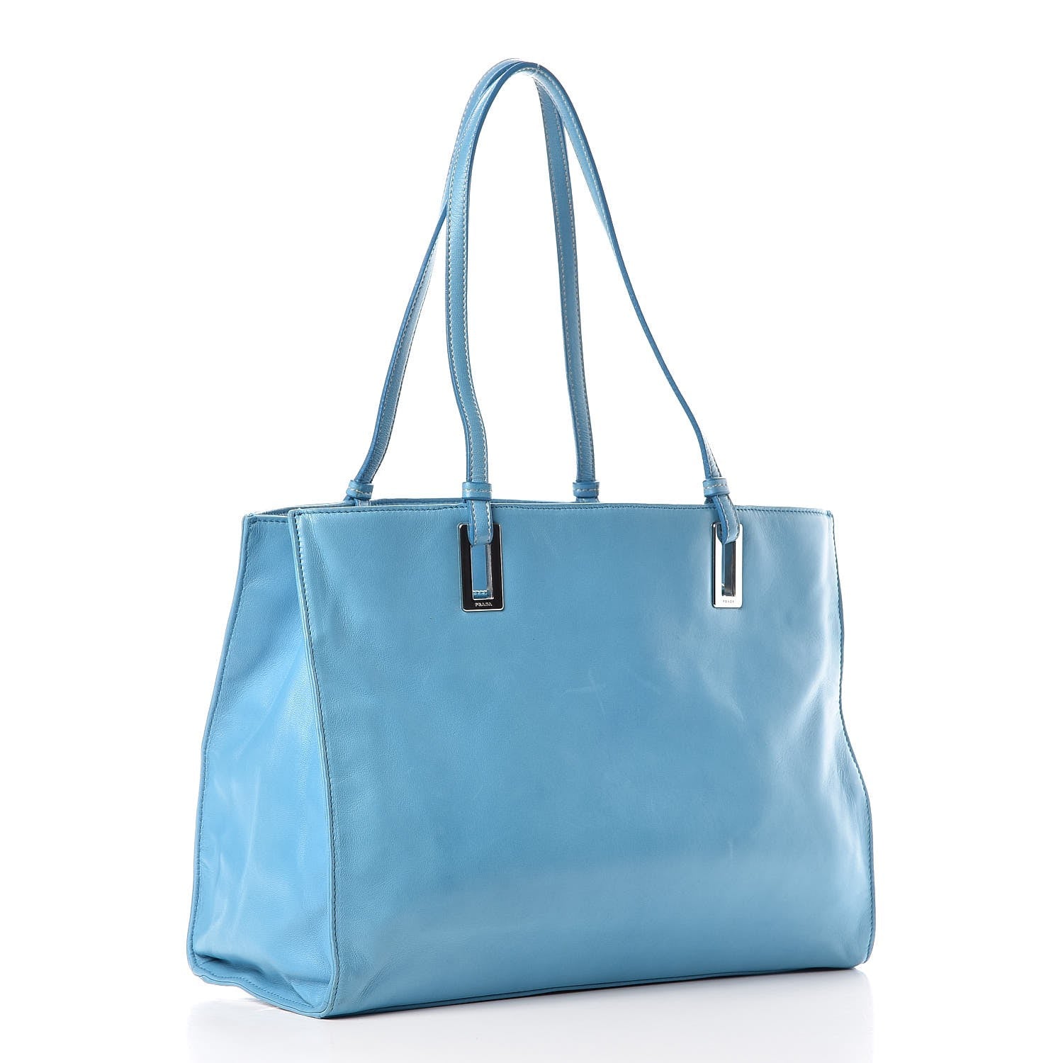 Prada Soft Calf Tote Turchese 3 of 18