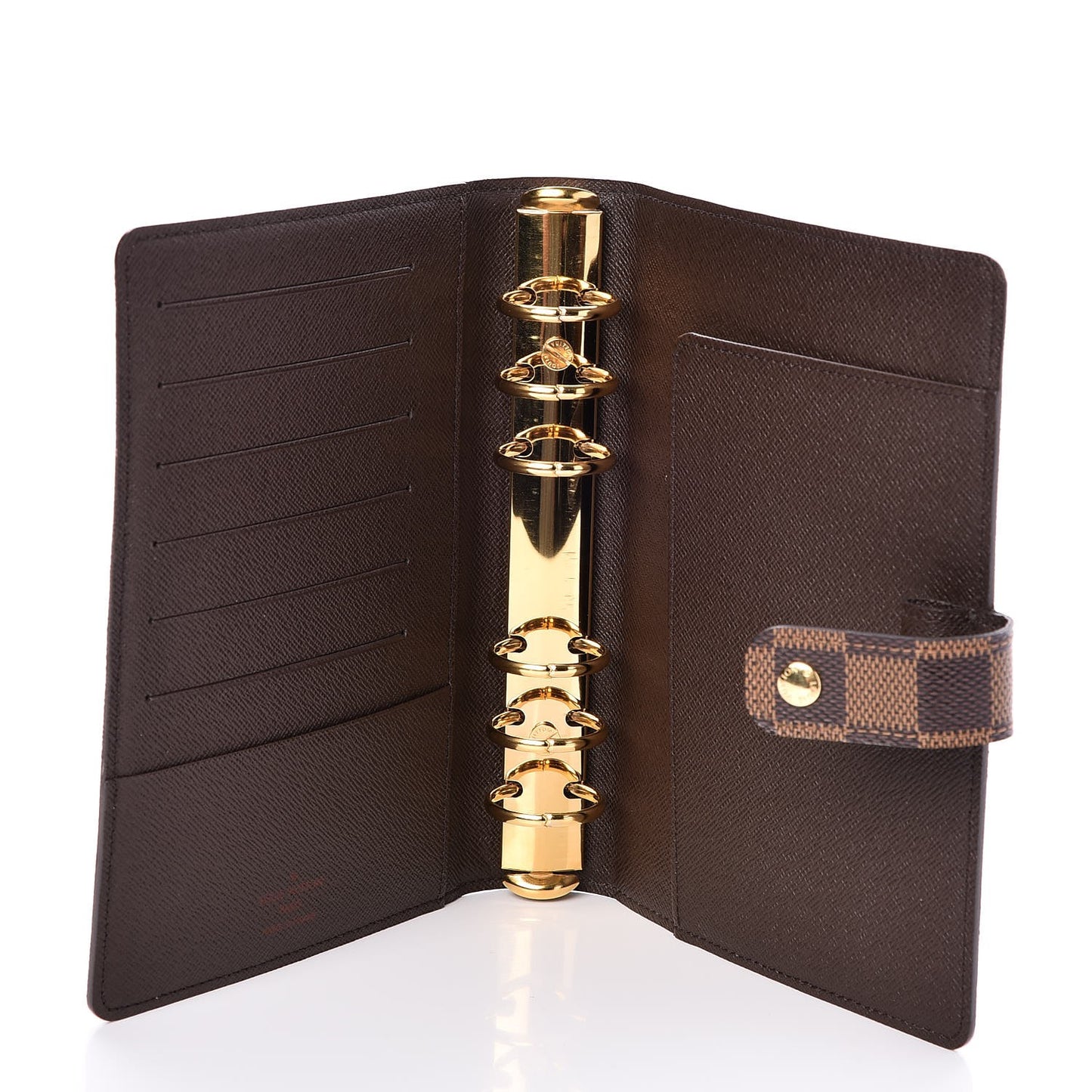 Damier Ebene Medium Ring Agenda Cover