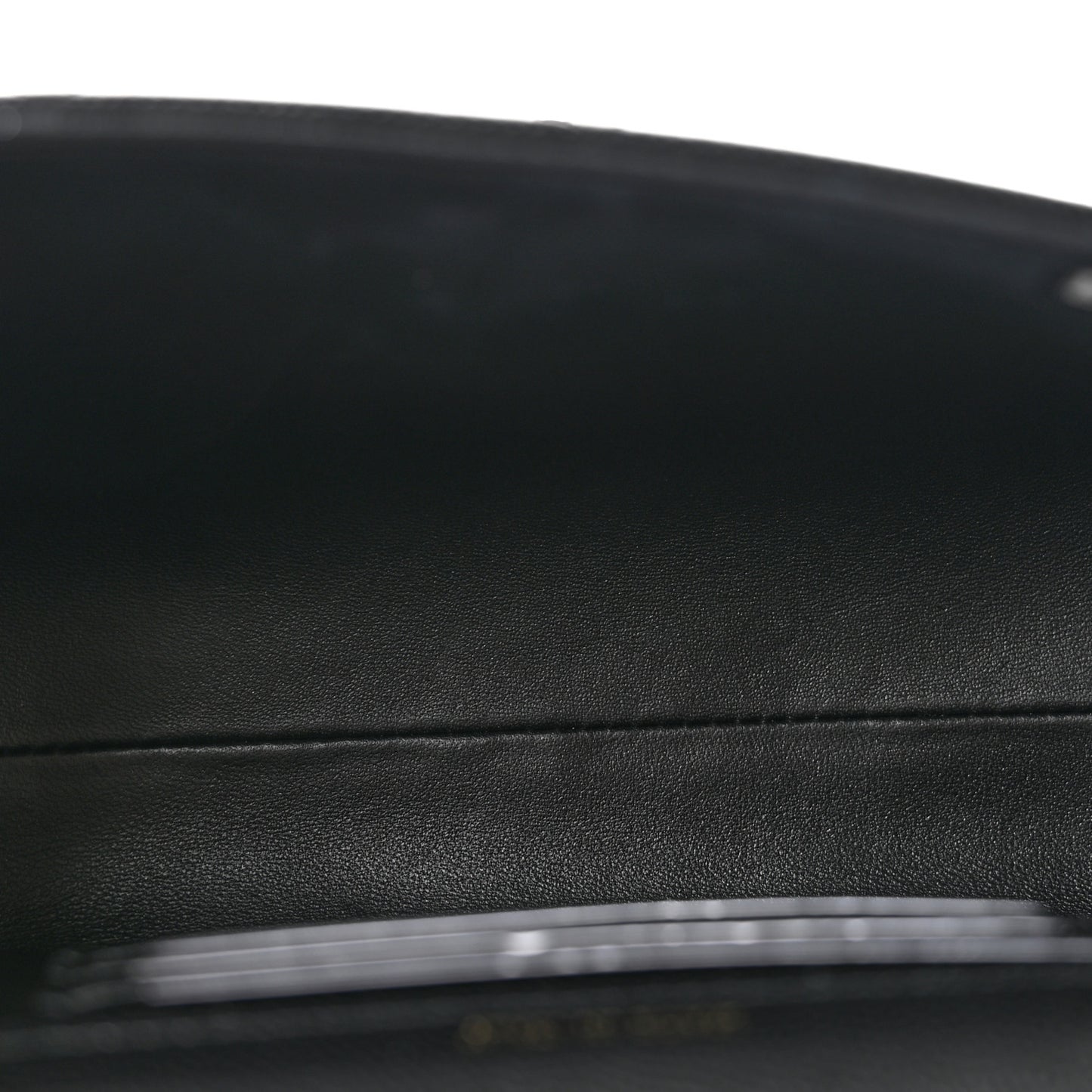 Caviar Quilted Retro Mini Twist Top Handle Clutch Flap Black