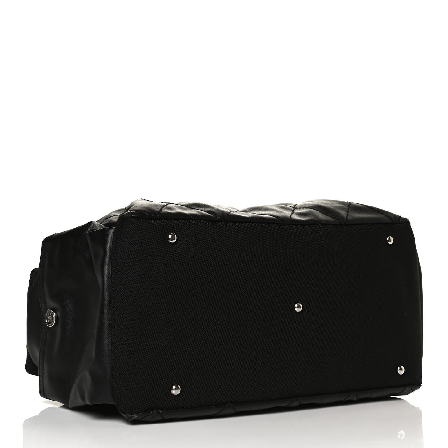 Coated Canvas Paris Biarritz Hobo Black