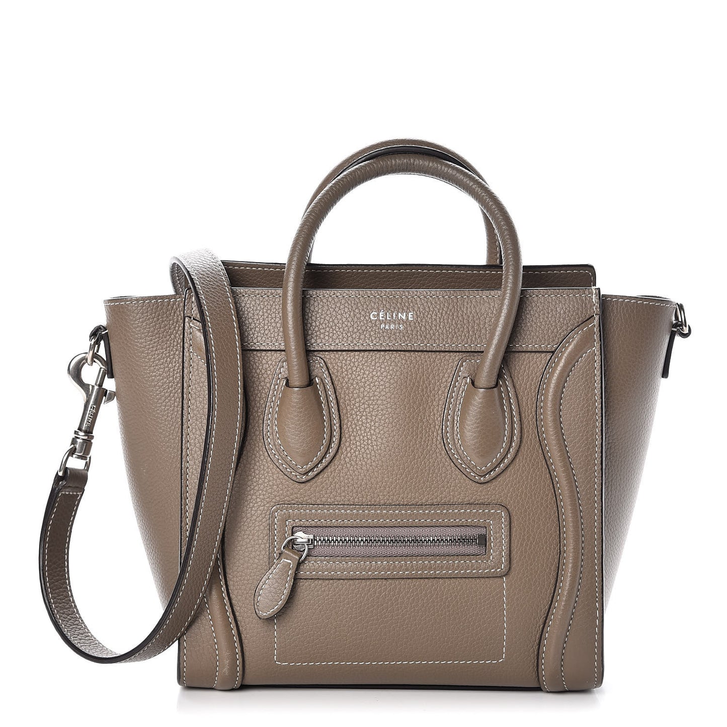 Drummed Calfskin Nano Luggage Souris
