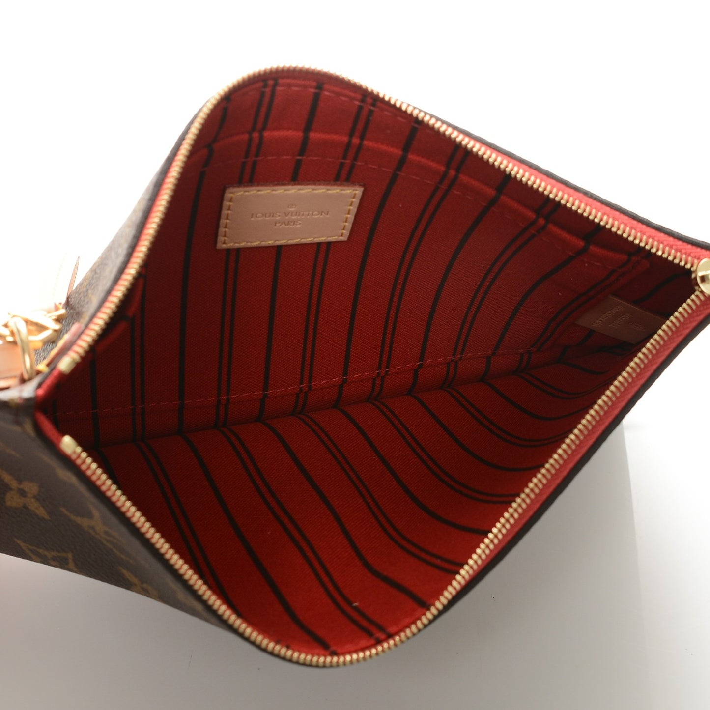 Monogram Neverfull MM GM Pochette Cherry