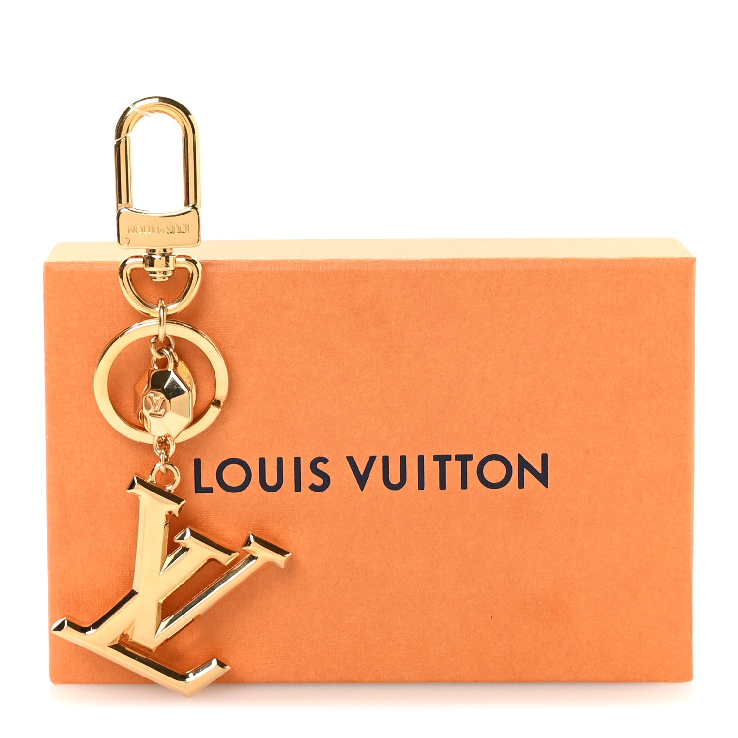 Louis Vuitton LV Facettes Bag Charm Key Holder Gold 5 of 5