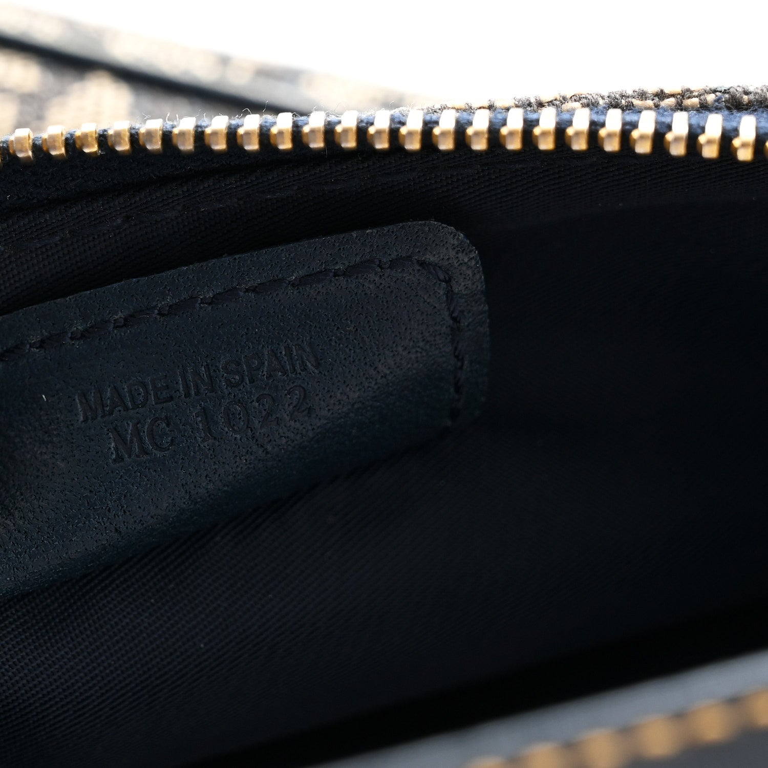 Christian Dior Monogram Mini Saddle Pochette Navy 7 of 12