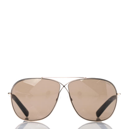 Tom Ford Aviator April TF393 Sunglasses Gold Tortoise 2 of 4
