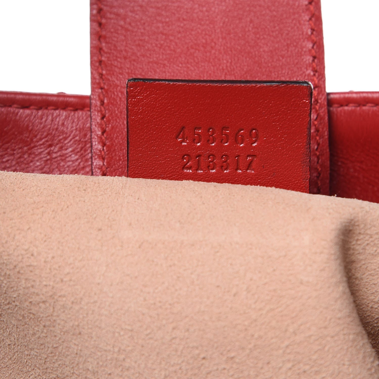 Gucci Calfskin Matelasse Medium GG Marmont Shoulder Tote Bag Hibiscus Red 7 of 10