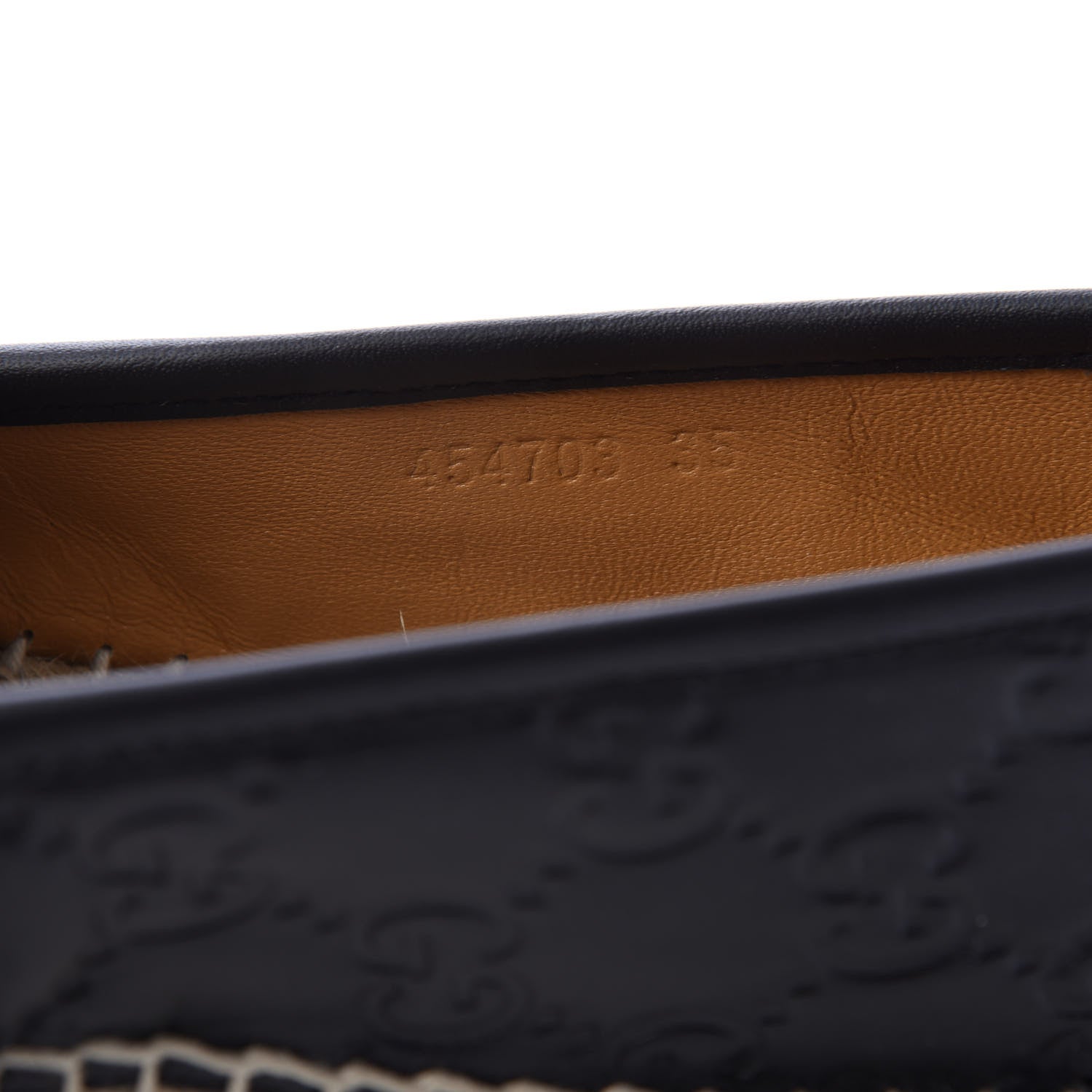 Gucci Guccissima Signature Espadrilles 35 Black 8 of 9