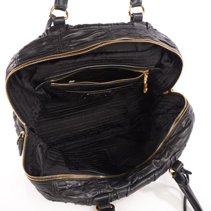 Prada Nappa Gaufre Tote Nero Black 5 of 11
