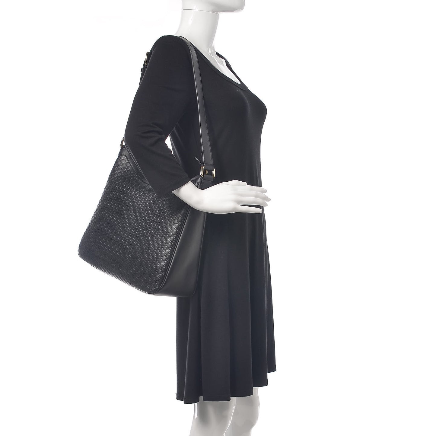 Microguccissima Shoulder Bag Black